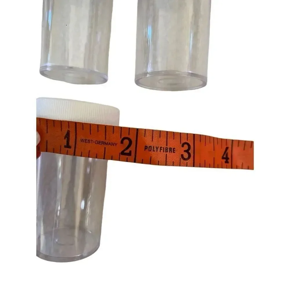 Lot Of 10 Plastic Vials Bottles Jars Containers Home Decor Art Crafts